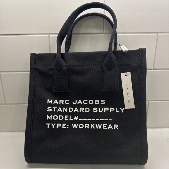 Marc Jacobs Standard Supply Canvas Tote – Medium – Black – NWT - Picture 1 of 2